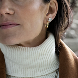 Gress Hoop Øreringer Forgylt