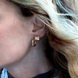 Gress Hoop Øreringer Forgylt