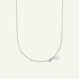 Dillblomst, halskjede med angheng sølv, justerbar kjede