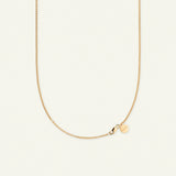 Firkløver statement halskjede med stort anheng, forgylt