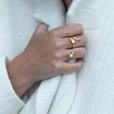 Gress Statement Ring forgylt