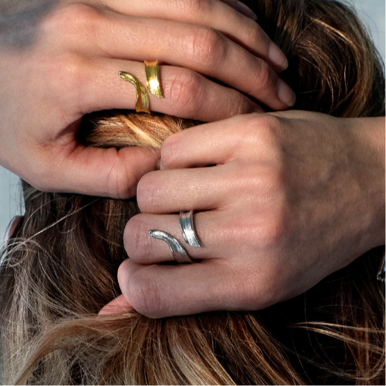 Gress Statement Ring Sølv