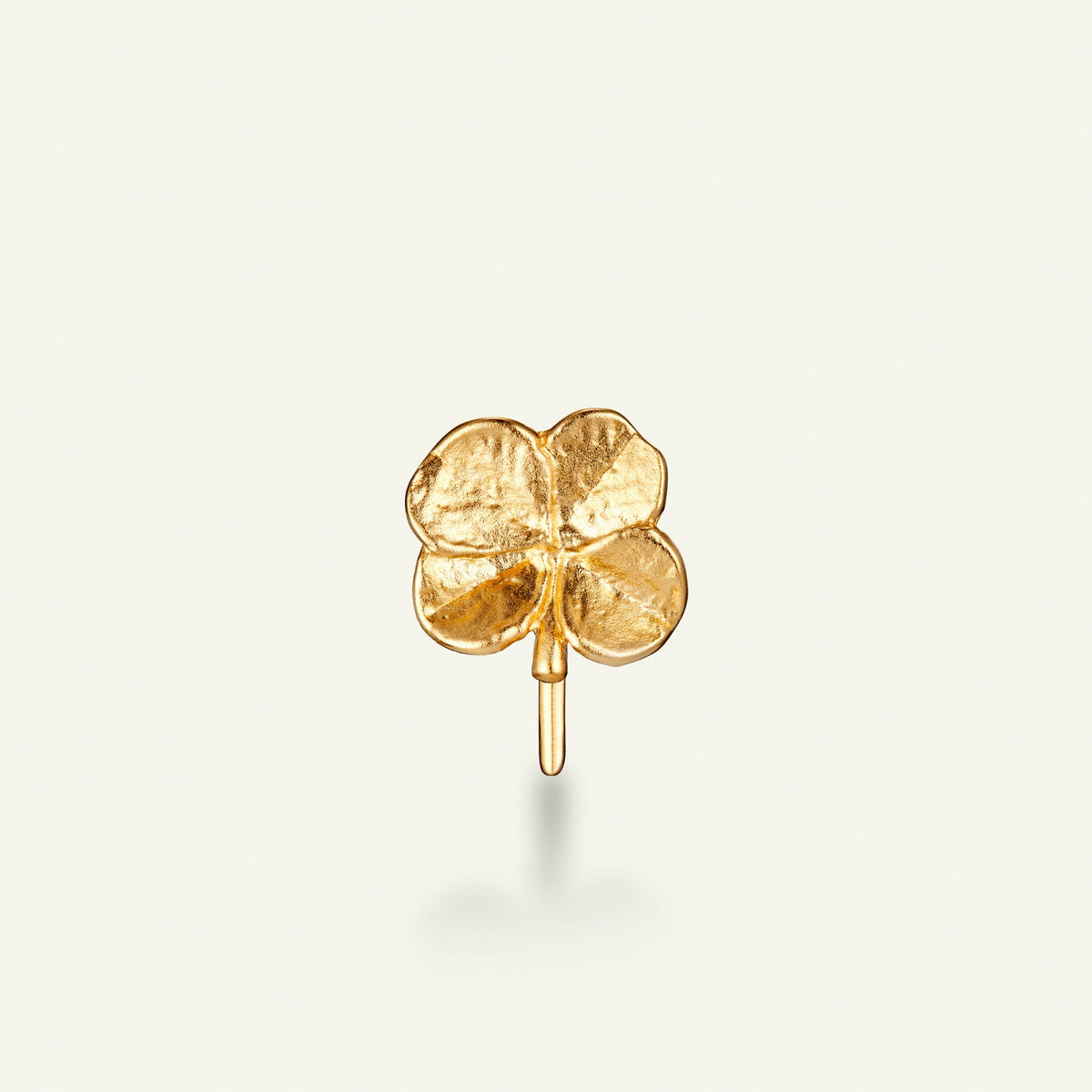 Firkløver ear cuff, forgylt