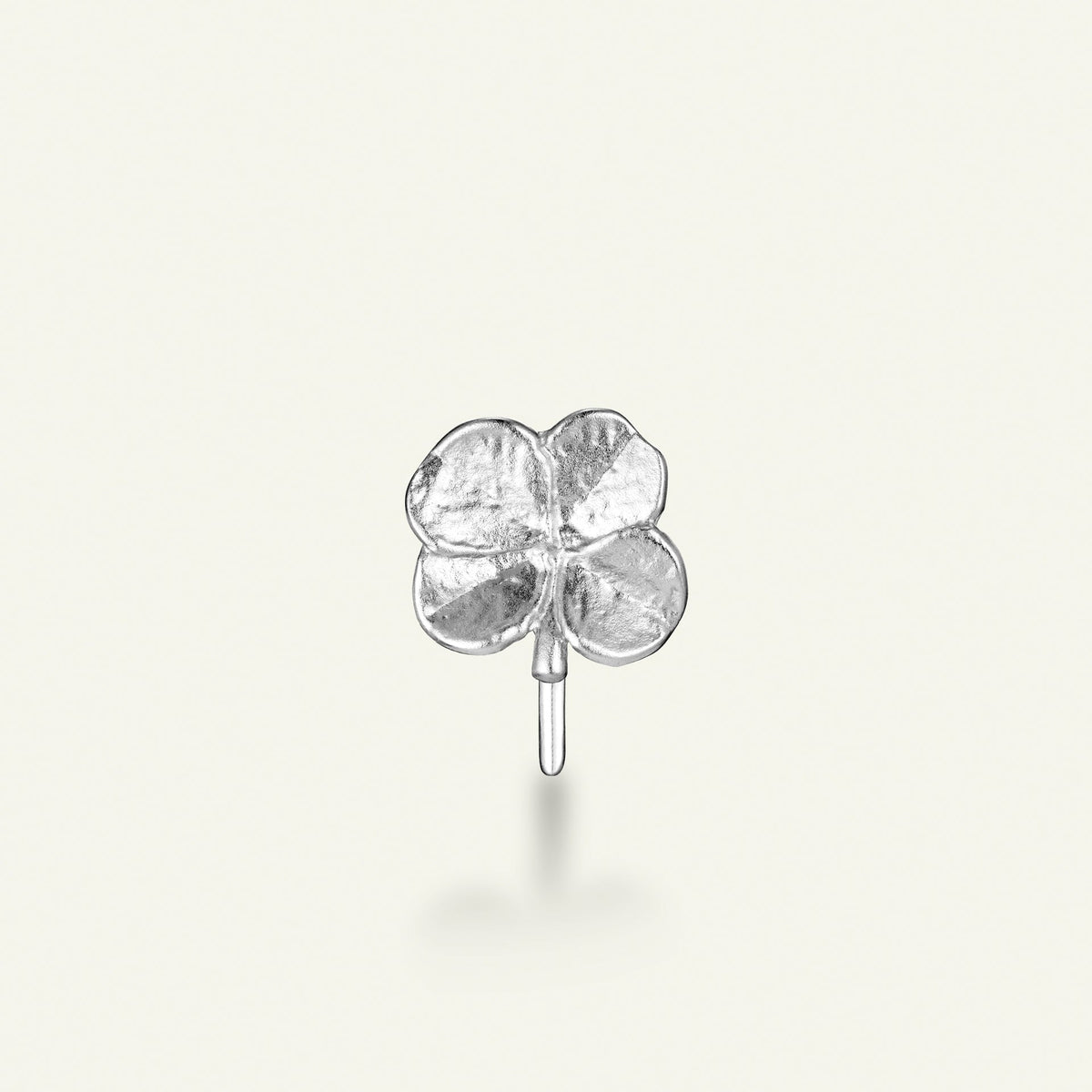 Firkløver ear cuff, sølv