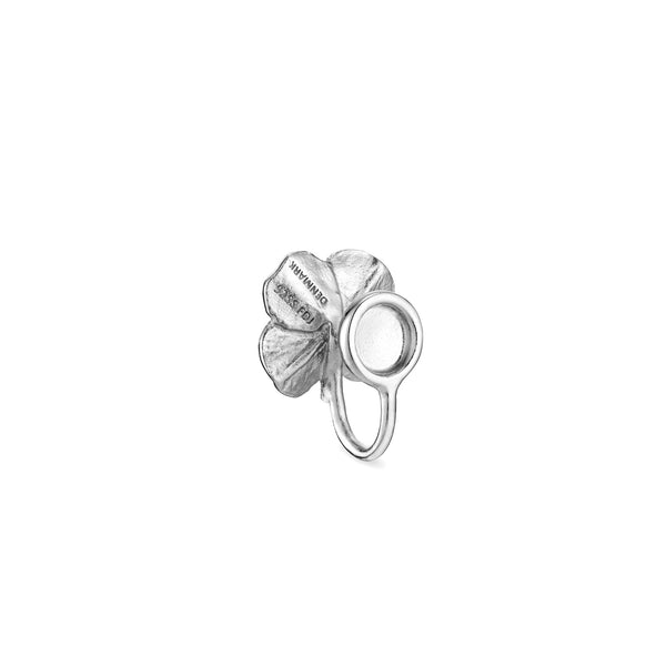 Firkløver ear cuff, sølv