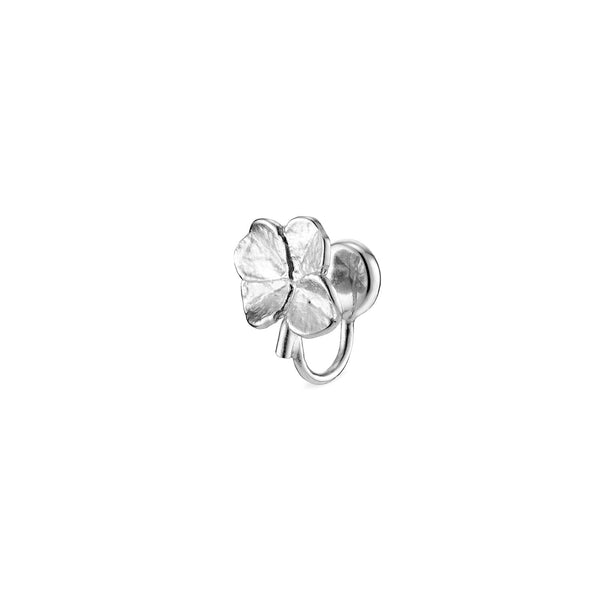 Firkløver ear cuff, sølv