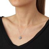 Dill halskjede med anghæng sølv, justerbar kjede