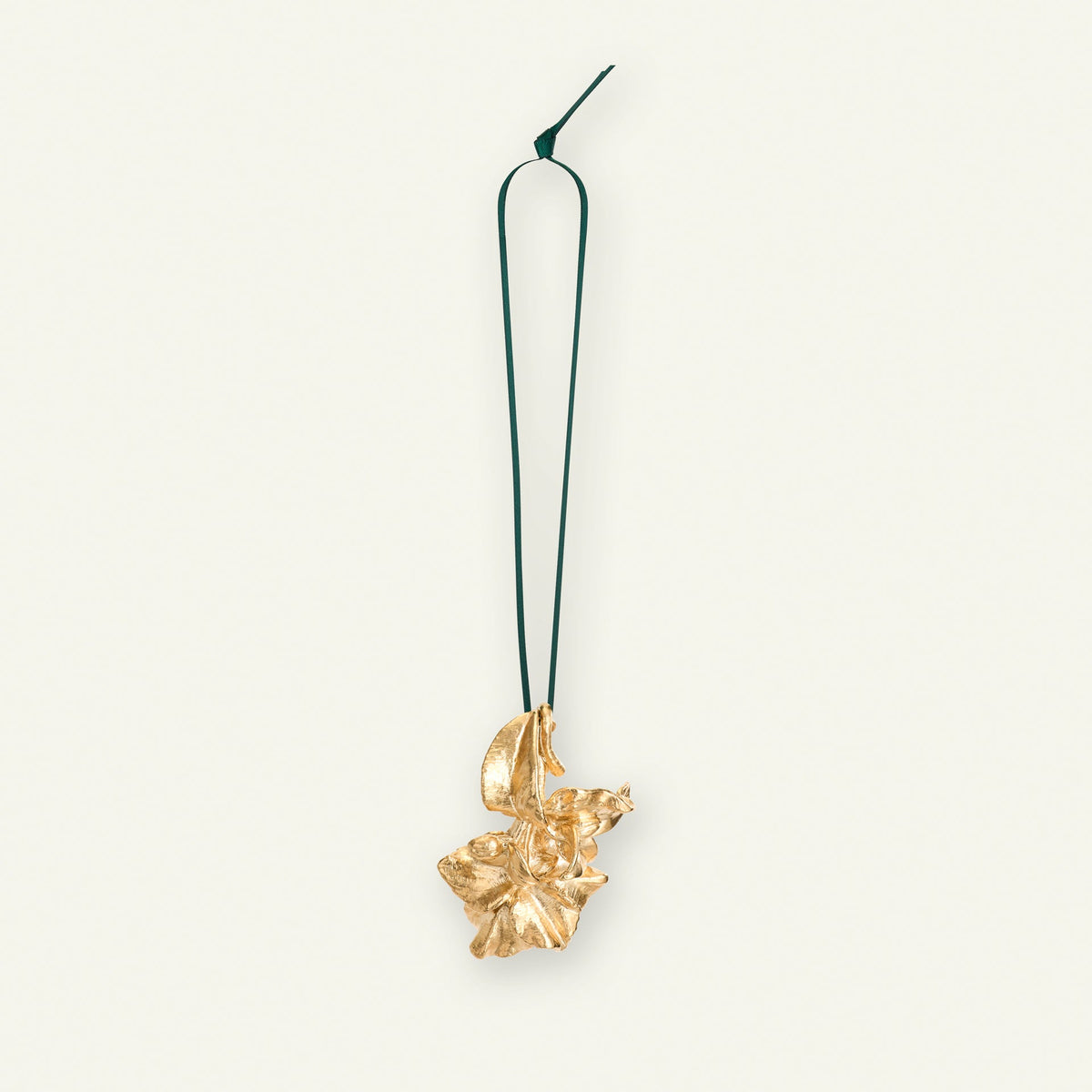 Julerose, 18 karat gullbelagt
