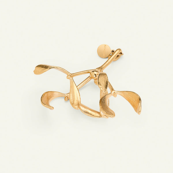 Misteltein, 18 karat gullbelagt