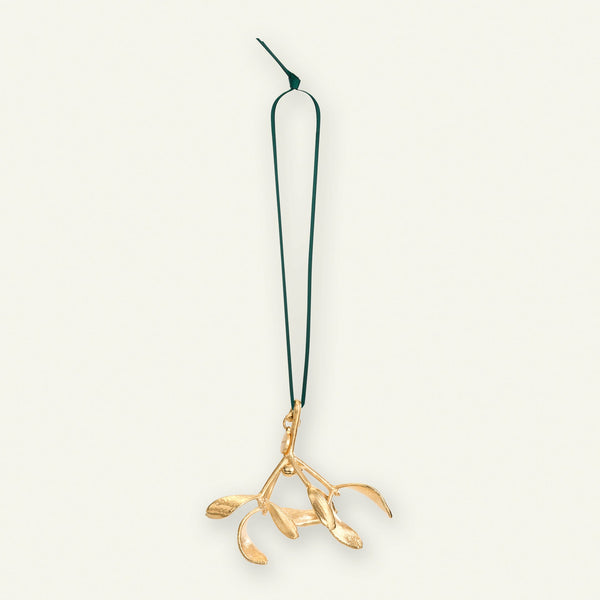 Misteltein, 18 karat gullbelagt