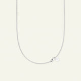 Firkløver statement halskjede med stort anheng, sølv