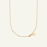 Firkløver halskjede med anheng forgylt med justerbar kjede