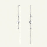 Firkløver kjedeøredobber, sølv