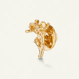 Forglemmigei blomst, pin forgylt