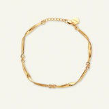 Gress armbånd forgylt