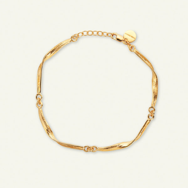 Gress armbånd forgylt