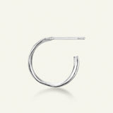 Gress Hoop Øreringer Sølv