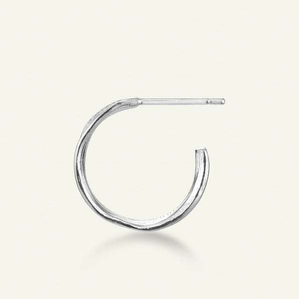 Gress Hoop Øreringer Sølv