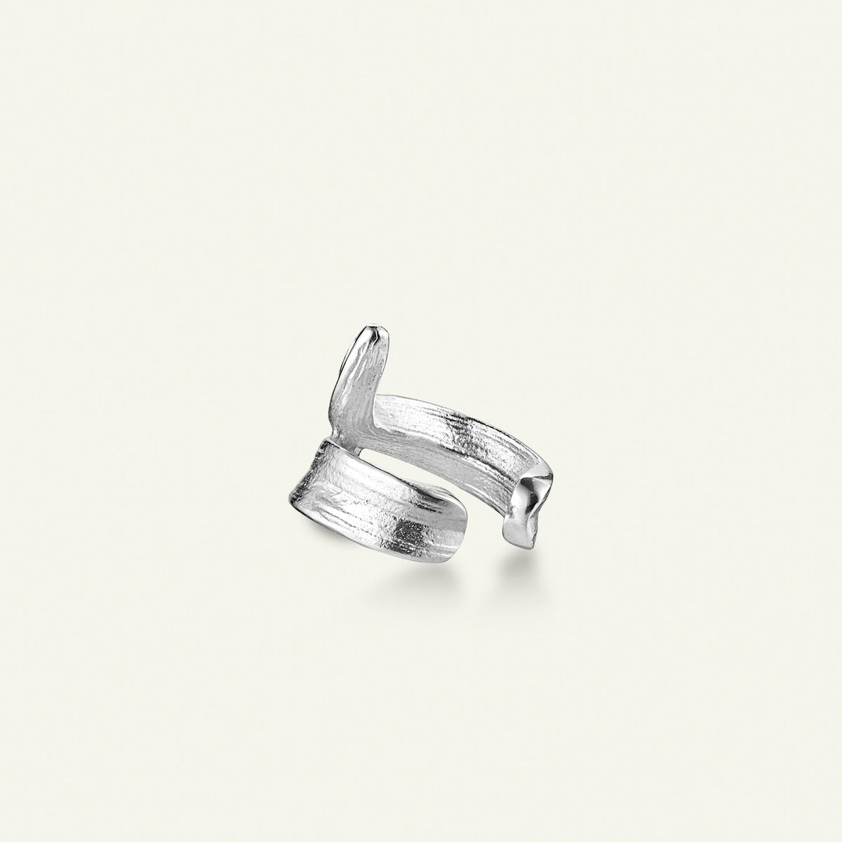 Gress ear cuff sølv