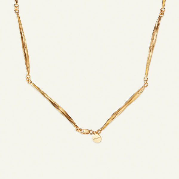 Gress Halskjede Forgylt