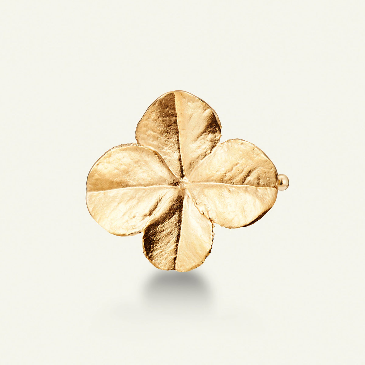 Firkløver hair clip, forgylt