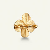 Firkløver hair clip, forgylt