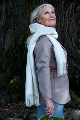 Bøkeblad pin forgylt