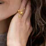 Forglemmigei Statement ring forgylt