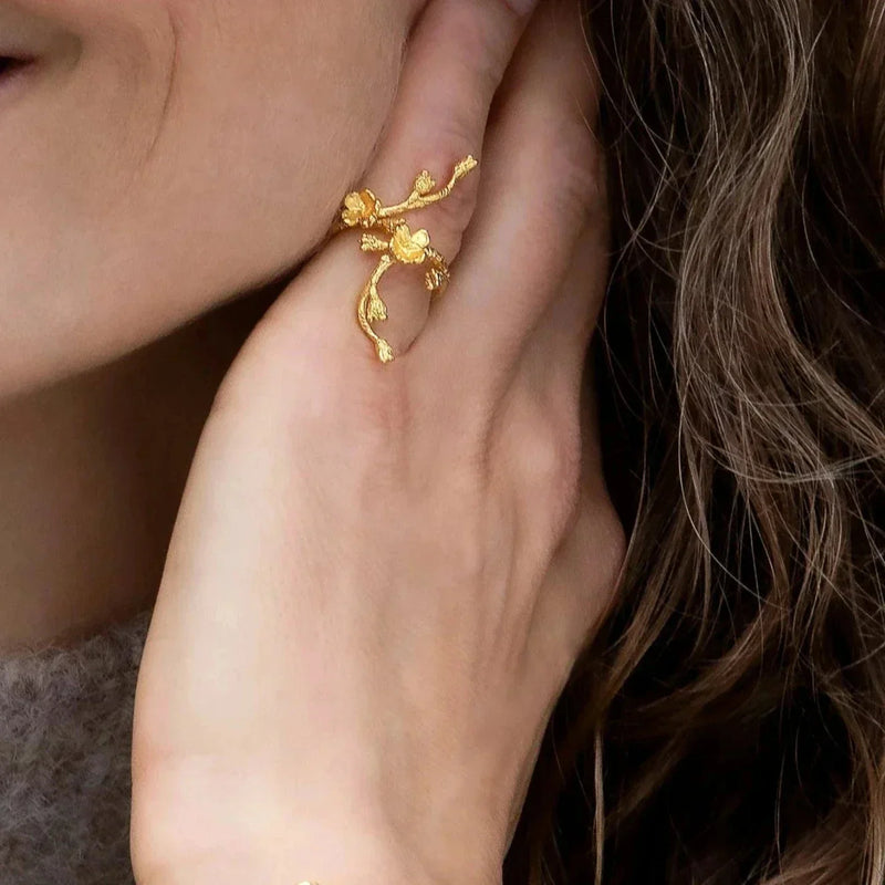 Forglemmigei Statement ring forgylt