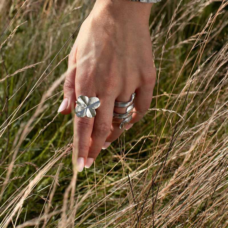 Gress Statement Ring Sølv